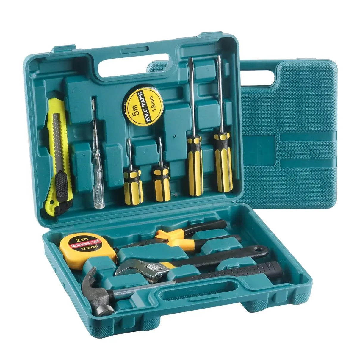 Emergency Home Toolbox Tool Set for Household Repair Kit with Essential Tools