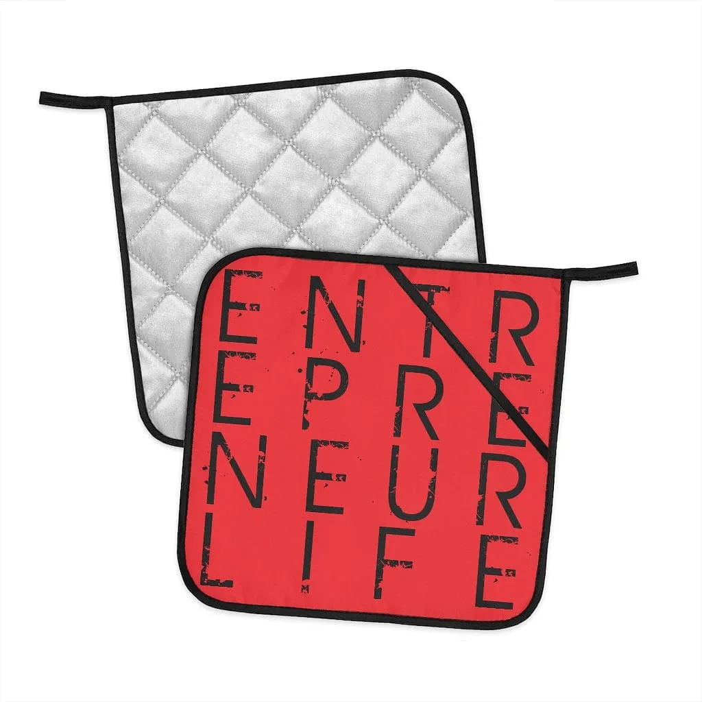 Entrepreneur Life Oven Mitts & Pot Holders - Red
