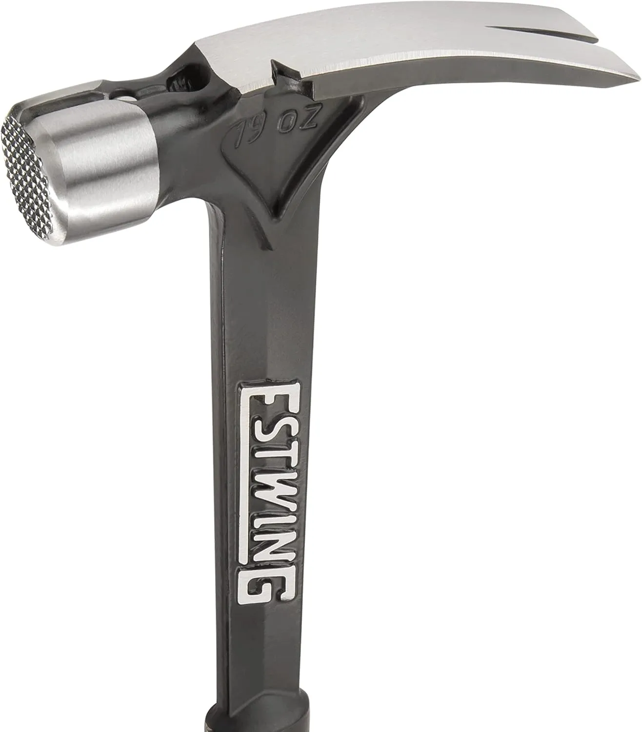 ESTWING Ultra Series Hammer - 19 oz Rip Claw Framing Hammer with Milled Face & Genuine Leather Grip - E19SM