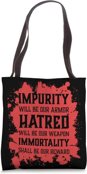 Evil Skull Impurity Hatred Immortality Hell Demon Chaos Tote Bag