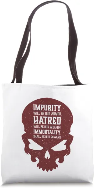Evil Skull Impurity Hatred Immortality Hell Demon Chaos Tote Bag