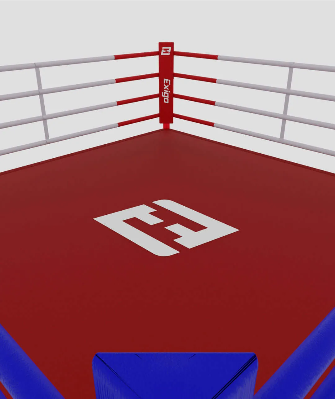 Exigo® 12" Classic Training Boxing Ring - Red