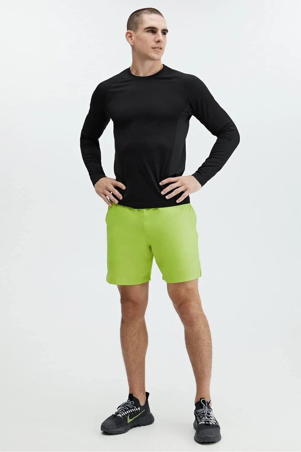 Fabletics Men's The Fundamental Short, Workout, Running, Training, Gym, Yoga, Ultra Lightweight, Athletic