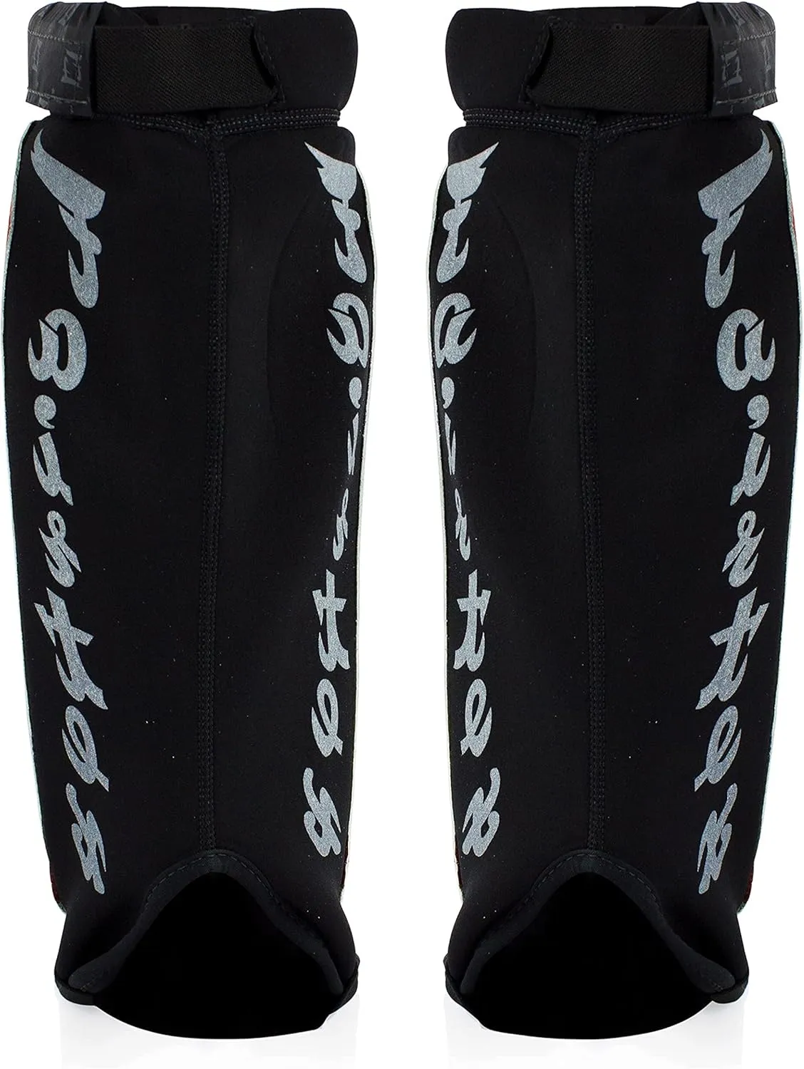Fairtex SP6 Muay Thai Shin Guards for Men, Women, Kids | Shin Guards Made with Neoprene Material & are Premium, Lightweight & Durable | Reinforced Paddings on The Shins