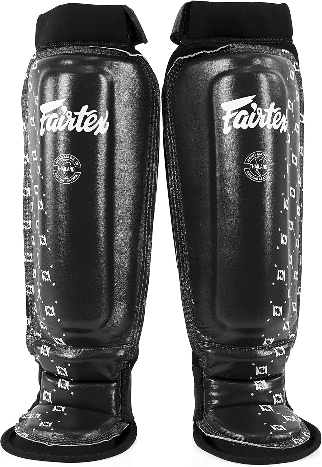Fairtex SP6 Muay Thai Shin Guards for Men, Women, Kids | Shin Guards Made with Neoprene Material & are Premium, Lightweight & Durable | Reinforced Paddings on The Shins