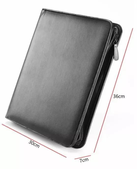 Falcon A4 Tablet Zip Close 4 Ring Binder Conference Folder