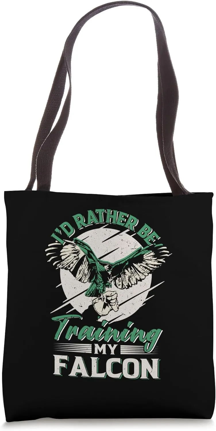 Falcon Training Hawk Eagle Design for a Falconer Tote Bag