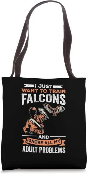 Falcon Training Hawk Eagle Design for a Falconer Tote Bag