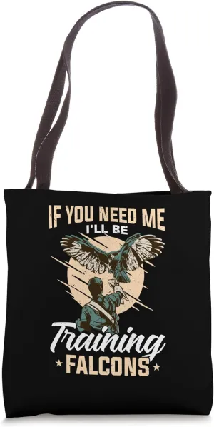 Falcon Training Hawk Eagle Design for a Falconer Tote Bag