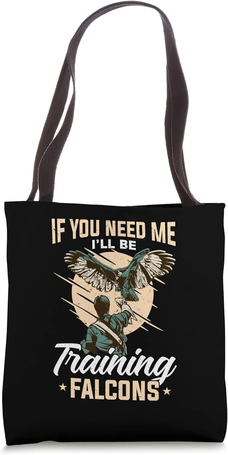 Falcon Training Hawk Eagle Design for a Falconer Tote Bag