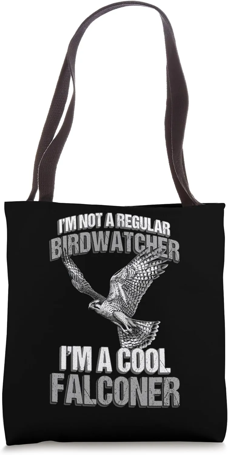 Falconer Birdwatcher Vintage Falconry Funny Birding Tote Bag