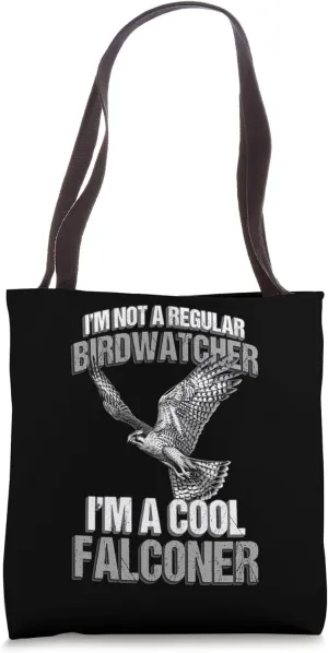 Falconer Birdwatcher Vintage Falconry Funny Birding Tote Bag