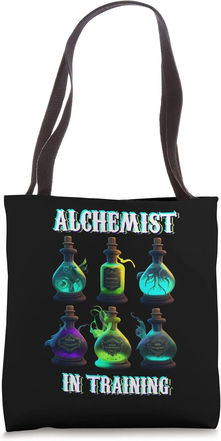 Fantasy Magic Alchemist in Training Tote Bag