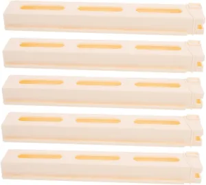 FAVOMOTO Train Game Essentials 5pc Mexican Train Rack Set Plastic Tile Holders Base for Boys and Girls Adults
