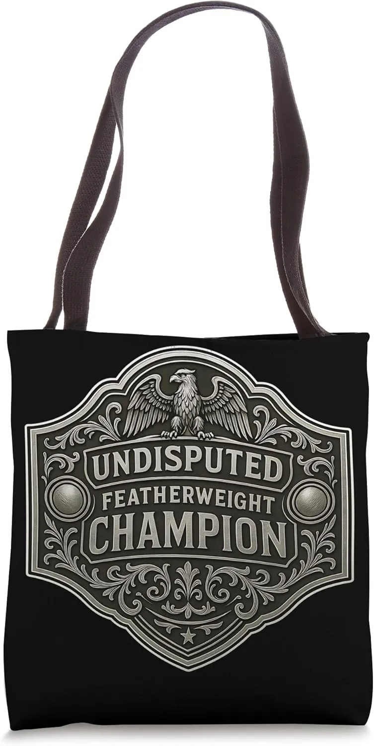 Featherweight Champion MMA Boxing Kickboxing Champ Belt Tote Bag