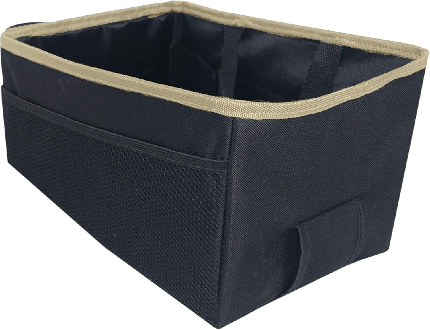 FH Group E-Z Travel Multi-Use Beige Car Organizer with Cup Holders | Back Seat Storage Beige