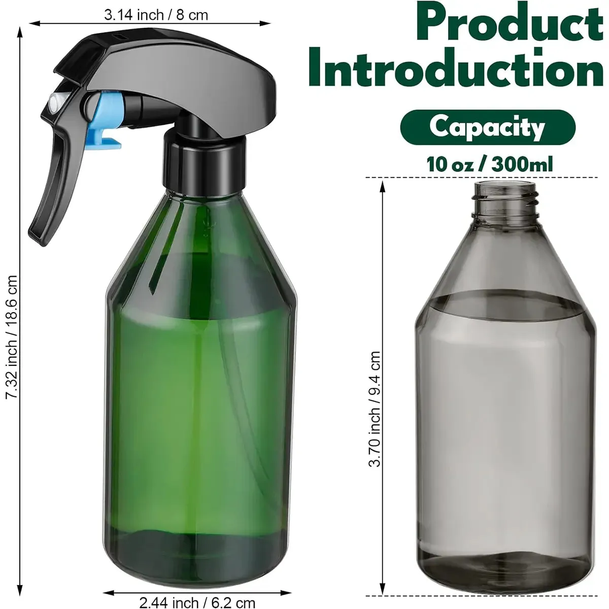 Fine Mist Spray Bottle 10oz