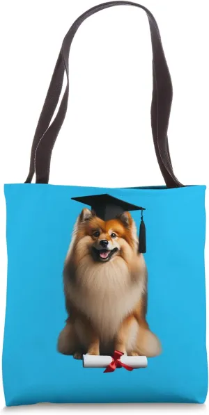 Finnish Spitz Dog Graduation Cap School Graduate Owner Grad Tote Bag
