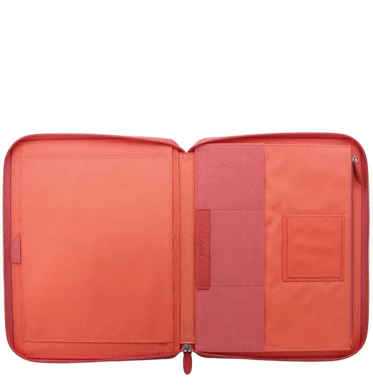 Finsbury A4 Zip Leather Folio - Sale