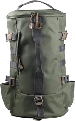 Fishing Backpack, Gear Equipment Storage Bag with Rod Holders, Reel Tackle Organizer Pack, Waterproof, Convenient Access, 26x45cm, for Riverside Mountain Hiking Trekking Camping