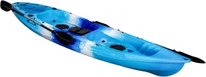 Fishing Kayaks for Adults | Kayak Boats 2 Person Fishing | Sit-On-Top Fishing Kayak with Paddle | Recreational Kayak Boat Hard Shell | Storage with Tie Downs((Paddle Included)