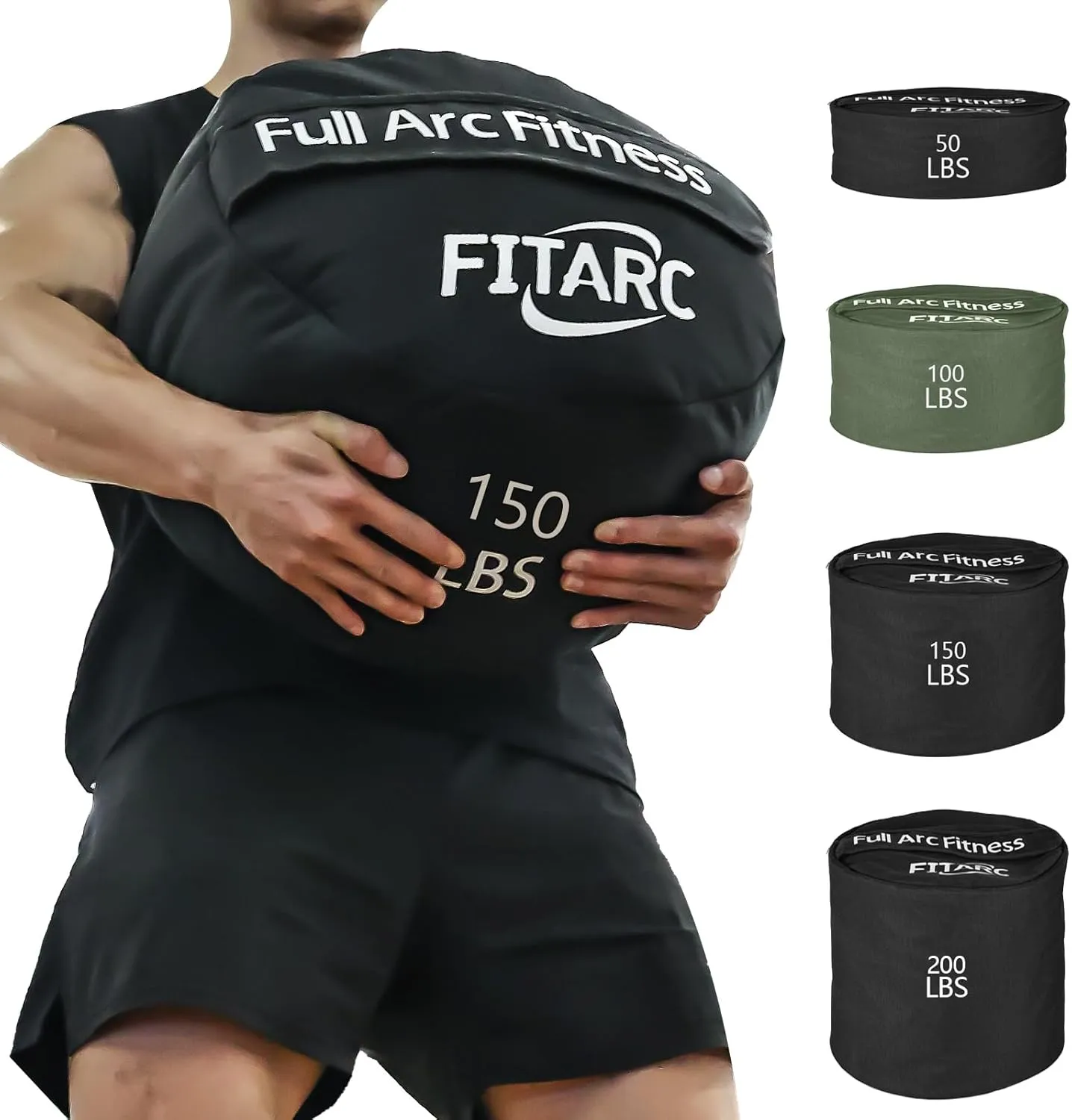 Fitarc Sandbag Workout Bag, Sand Bags for Weight Training, Sandbag for Fitness and Strength Training, Cross-Training & Exercise, Workouts Equipment Sand Not Included