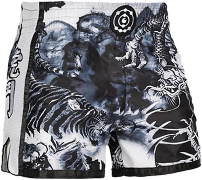 FLUORY Muay Thai Fight Shorts,MMA Shorts Clothing Training Cage Fighting Grappling Martial Arts Kickboxing Shorts Clothing