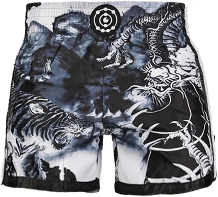 FLUORY Muay Thai Fight Shorts,MMA Shorts Clothing Training Cage Fighting Grappling Martial Arts Kickboxing Shorts Clothing