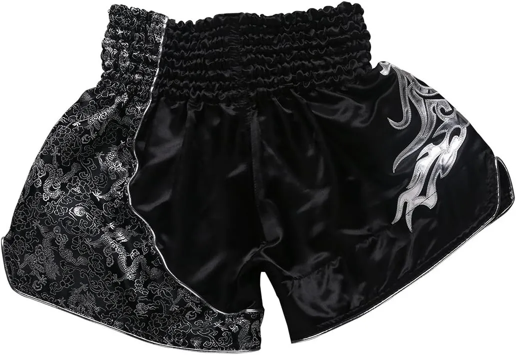 FLUORY Muay Thai Fight Shorts,MMA Shorts Clothing Training Cage Fighting Grappling Martial Arts Kickboxing Shorts Clothing