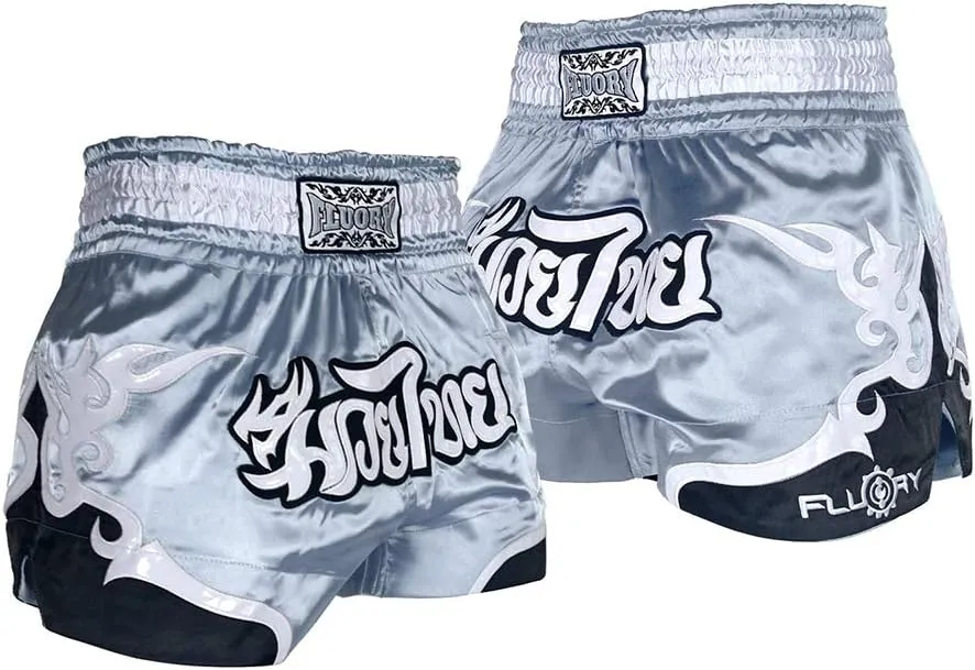 FLUORY Muay Thai Fight Shorts,MMA Shorts Clothing Training Cage Fighting Grappling Martial Arts Kickboxing Shorts Clothing