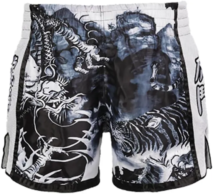 FLUORY Muay Thai Fight Shorts,MMA Shorts Clothing Training Cage Fighting Grappling Martial Arts Kickboxing Shorts Clothing