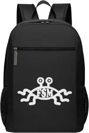 Flying Spaghetti Monster Travel Laptop Backpack, Business Anti Theft Slim Sturdy Laptops Backpacks, College Computer Bag Gift for Men & Women Fits 17 Inch Notebook,Black