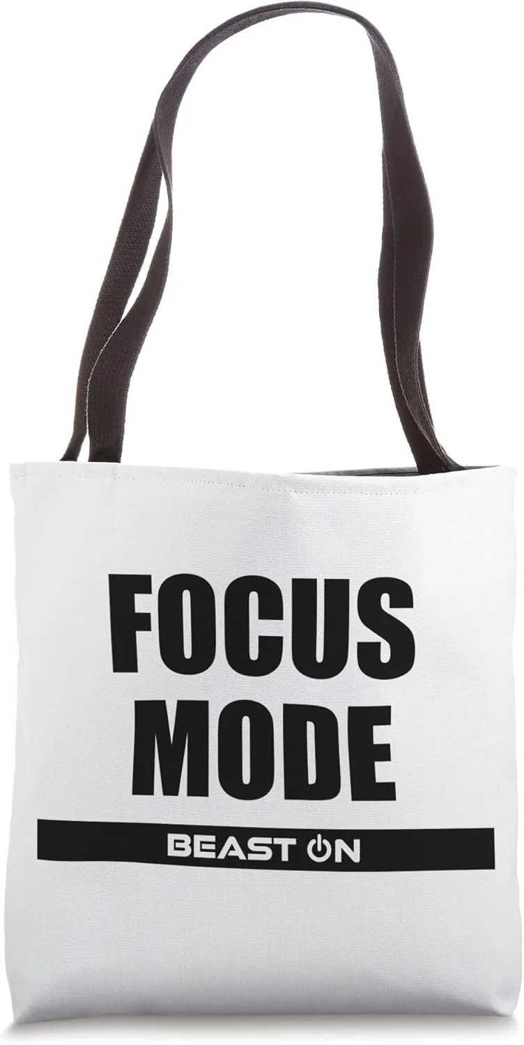 Focus Fashion Fitness Workout Gym Bodybuilding Motivation Tote Bag