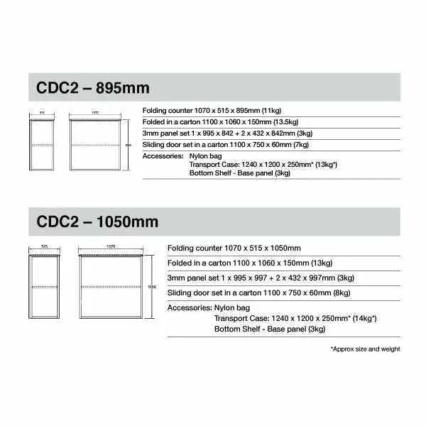 Folding Aluminium Exhibition Counter (CDC2)