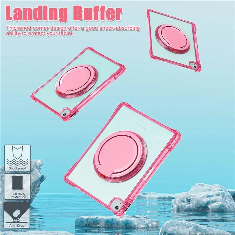 For iPad Air 13 (2024) / iPad Pro 12.9 (2022) / (2021) / (2020) / (2018) Case Rotary Kickstand PC TPU Acrylic Tablet Cover
