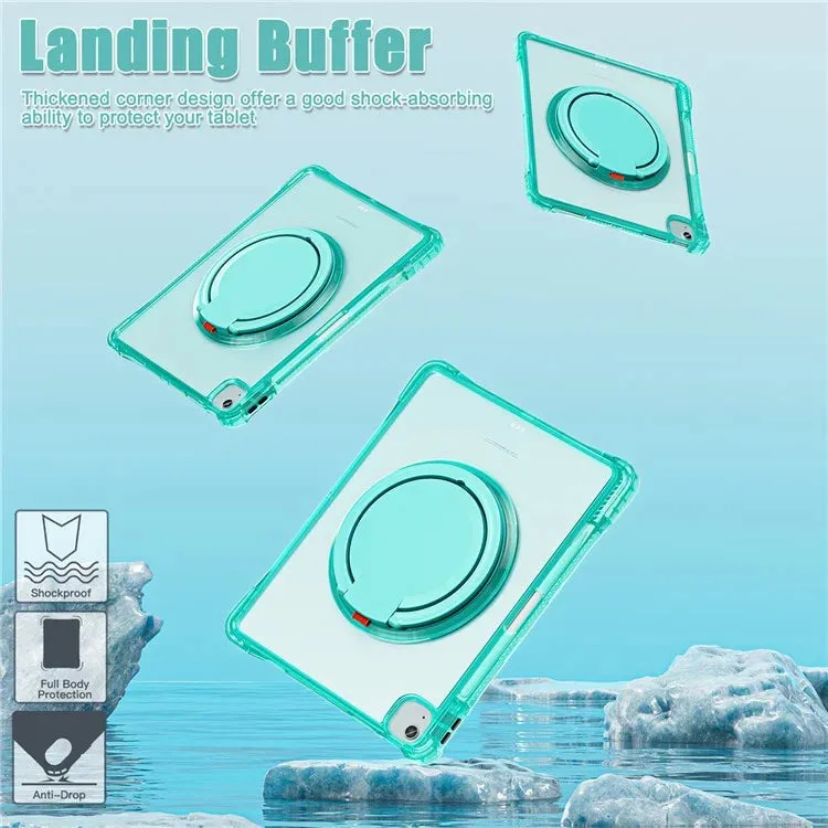 For iPad Air 13 (2024) / iPad Pro 12.9 (2022) / (2021) / (2020) / (2018) Case Rotary Kickstand PC TPU Acrylic Tablet Cover