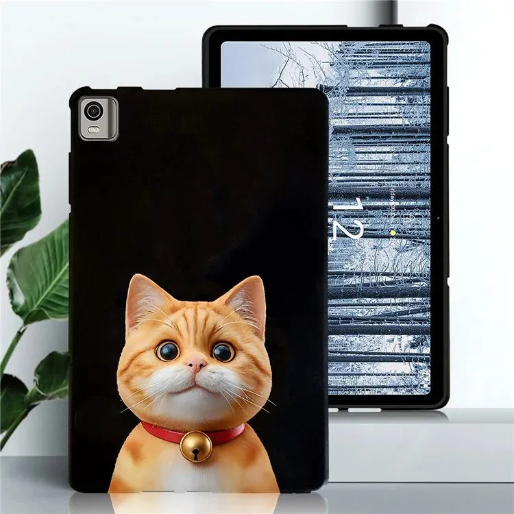 For Nokia T21 Case Pattern Printing Slim TPU Tablet Protective Cover