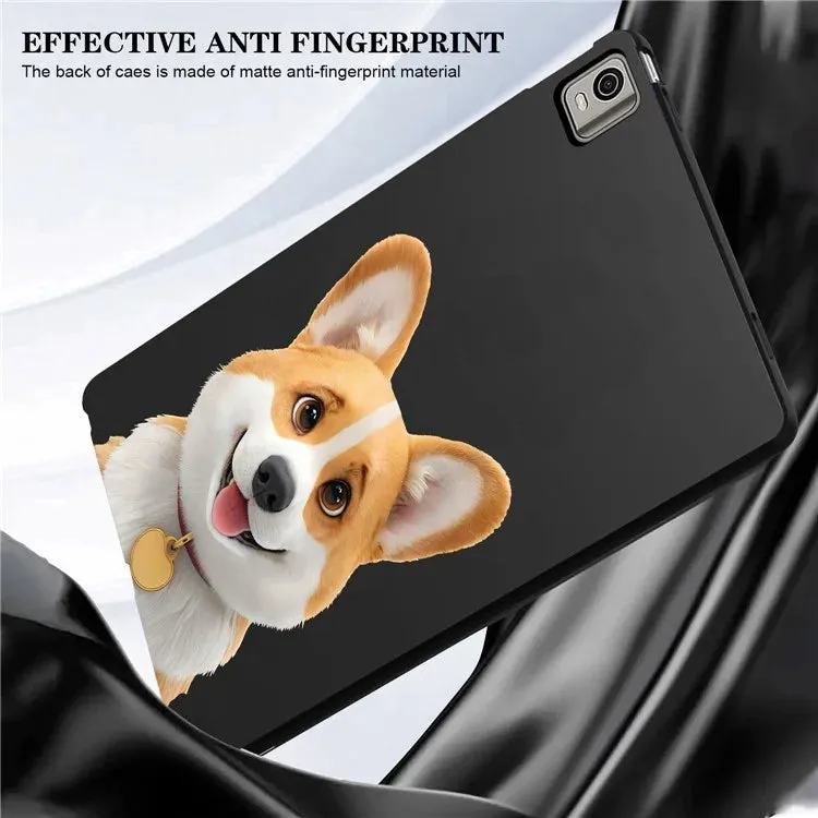 For Nokia T21 Case Pattern Printing Slim TPU Tablet Protective Cover