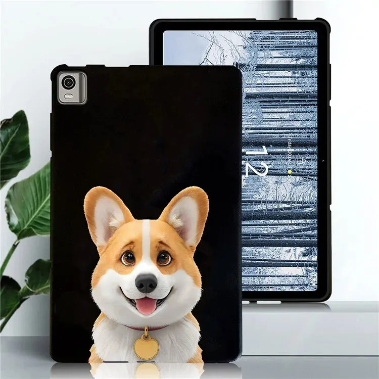 For Nokia T21 Case Pattern Printing Slim TPU Tablet Protective Cover