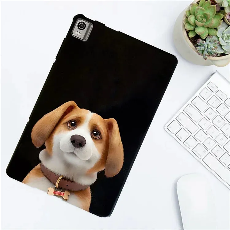 For Nokia T21 Case Pattern Printing Slim TPU Tablet Protective Cover