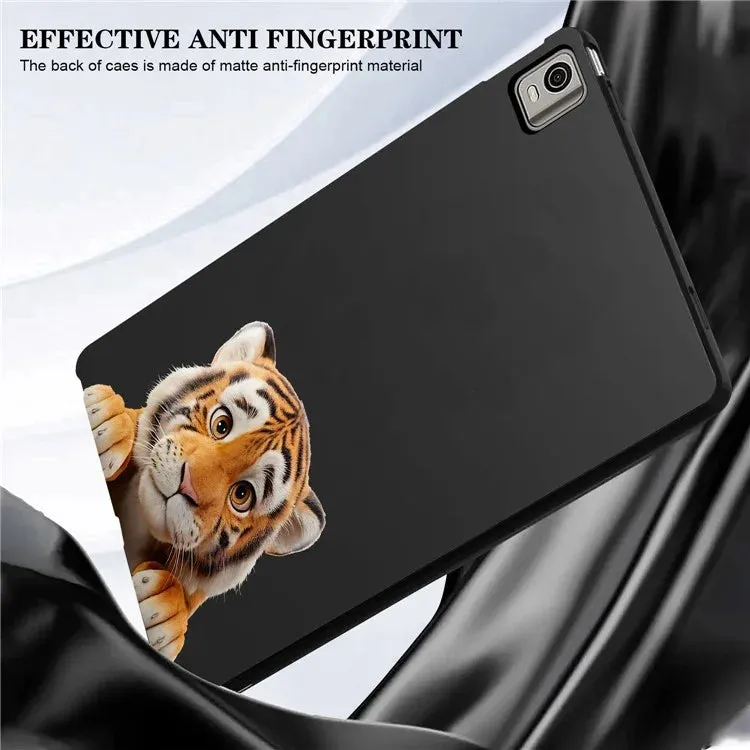 For Nokia T21 Case Pattern Printing Slim TPU Tablet Protective Cover