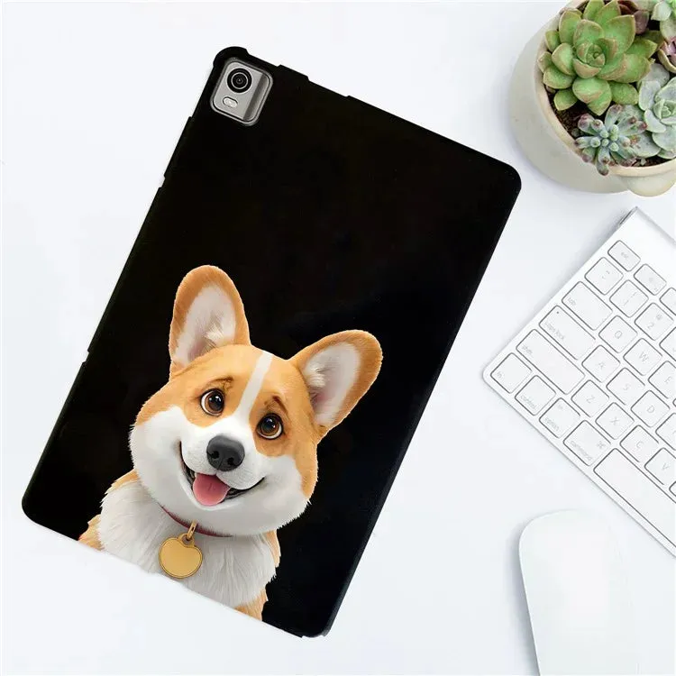 For Nokia T21 Case Pattern Printing Slim TPU Tablet Protective Cover