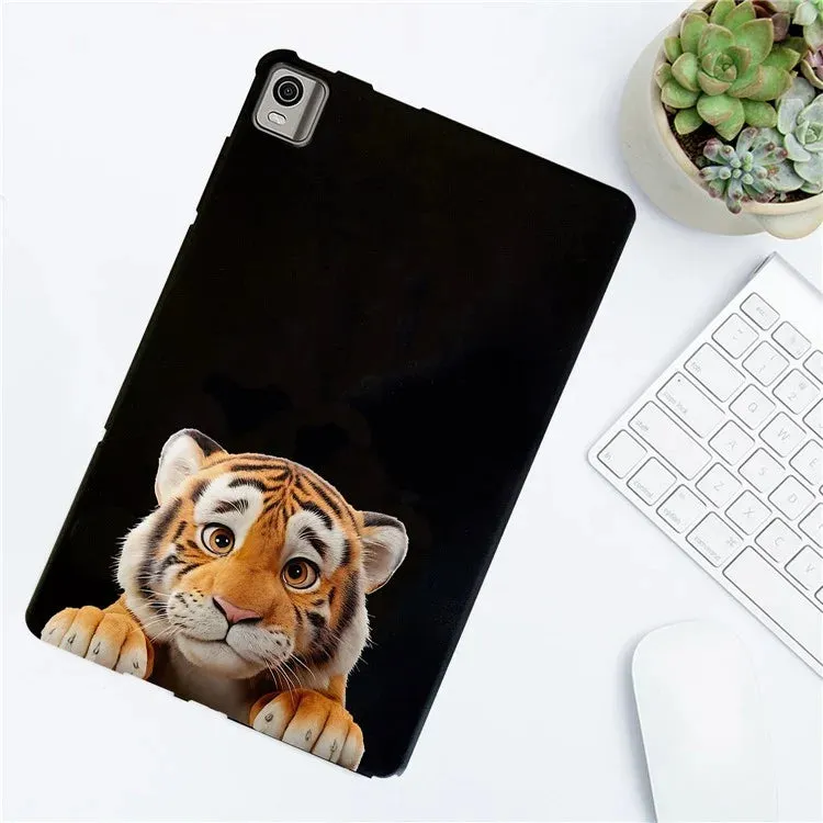 For Nokia T21 Case Pattern Printing Slim TPU Tablet Protective Cover