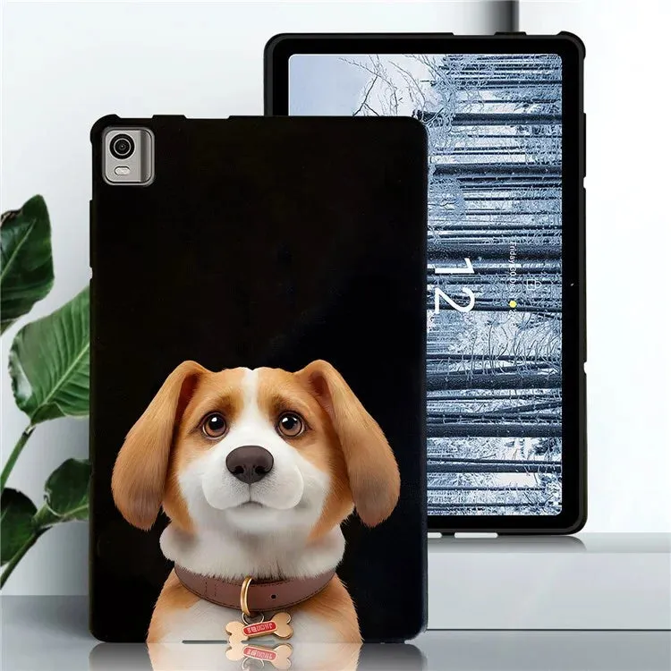 For Nokia T21 Case Pattern Printing Slim TPU Tablet Protective Cover