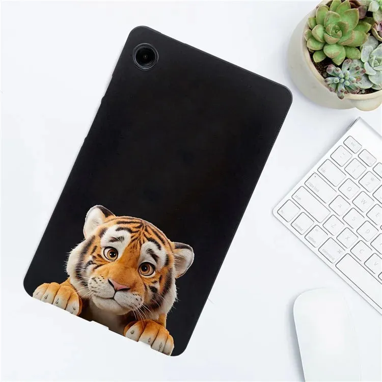 For Samsung Galaxy Tab A9 Case Pattern Printing Slim TPU Tablet Protective Cover