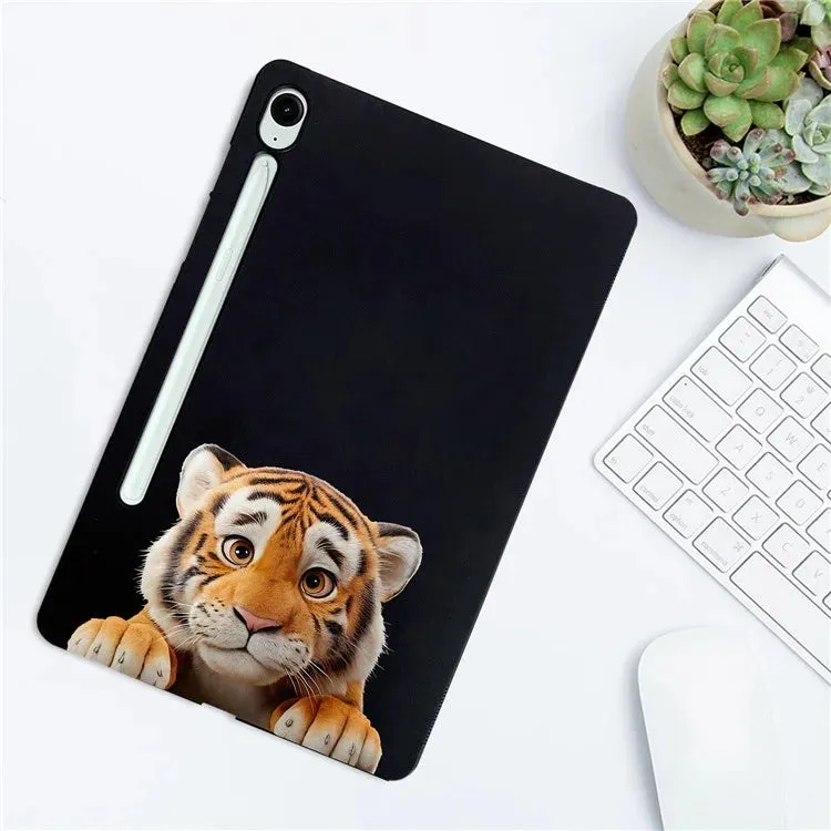 For Samsung Galaxy Tab S9 FE  /  Tab S9 Case Pattern Printing Slim TPU Tablet Protective Cover