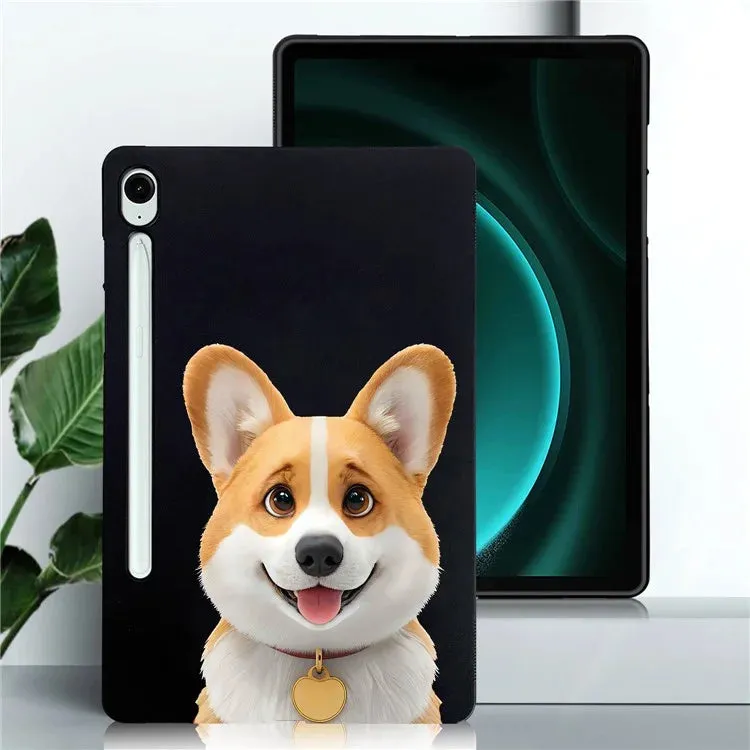 For Samsung Galaxy Tab S9 FE  /  Tab S9 Case Pattern Printing Slim TPU Tablet Protective Cover