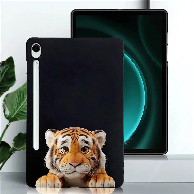 For Samsung Galaxy Tab S9 FE  /  Tab S9 Case Pattern Printing Slim TPU Tablet Protective Cover