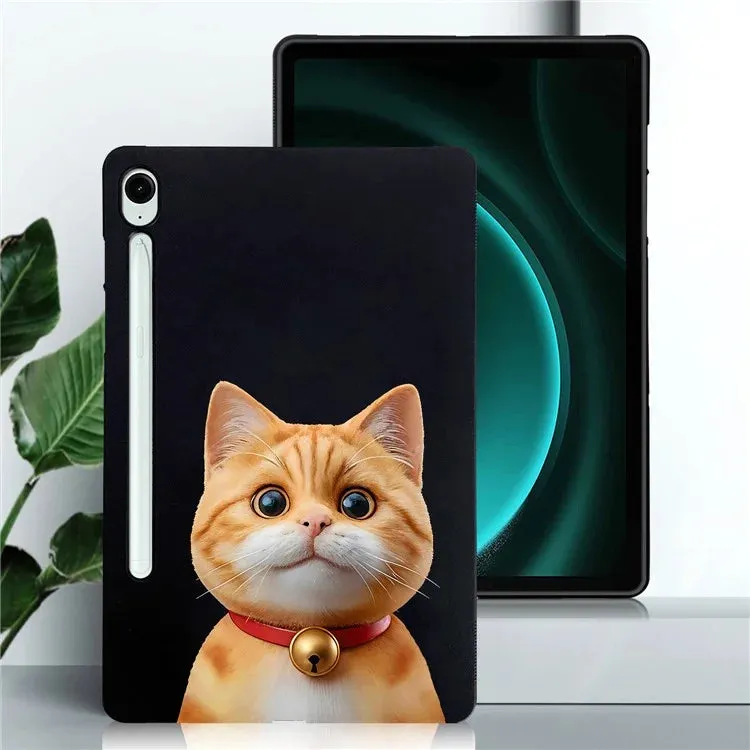 For Samsung Galaxy Tab S9 FE  /  Tab S9 Case Pattern Printing Slim TPU Tablet Protective Cover