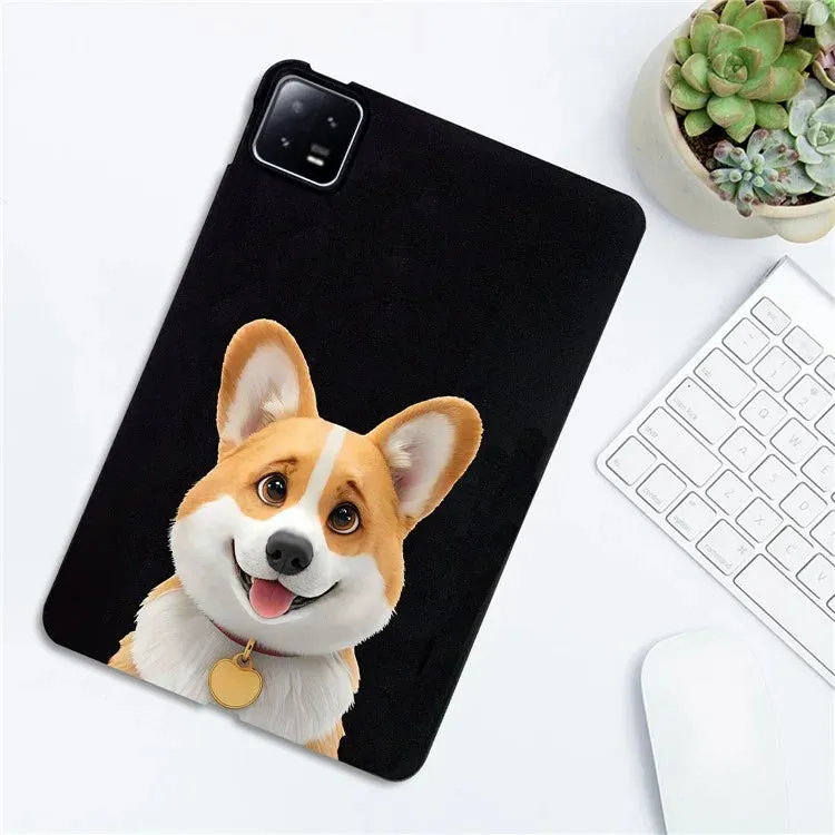 For Xiaomi Pad 6 Pro  /  Pad 6 Case Pattern Printing Slim TPU Tablet Protective Cover